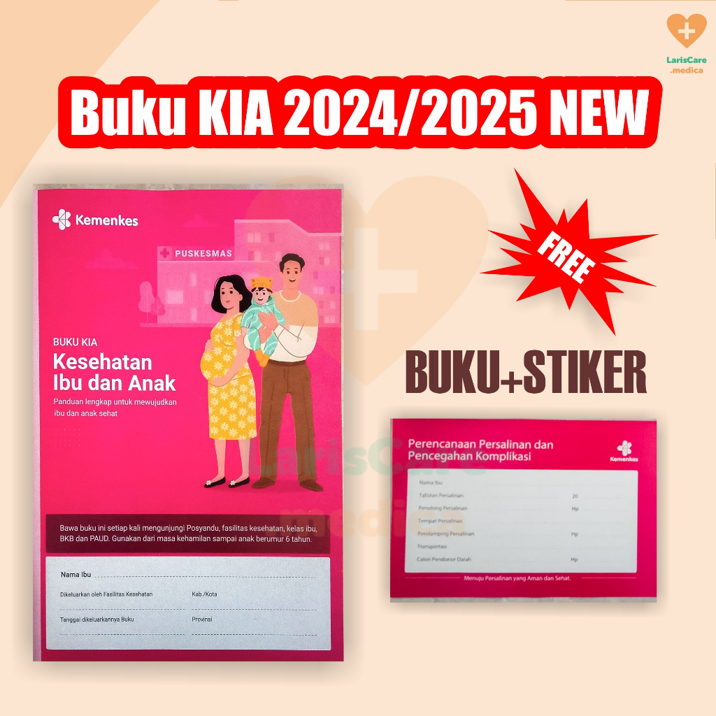 Buku KIA terbaru 2024/2025 buku KIA baru buku KIA NEW 2024 Free Tas, buku pink, buku kia grosir