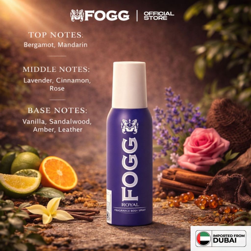 Fogg Parfum  Body Spray Reguler Royal 120ml Body Spray No.1
