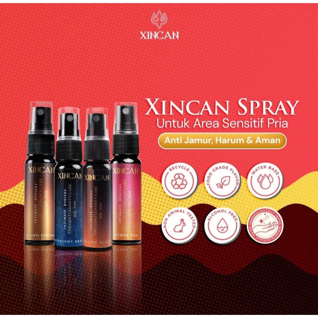 Xincan Spray Anti Bacterial Pria Untuk Area Sensitif Pria Non Alcohol