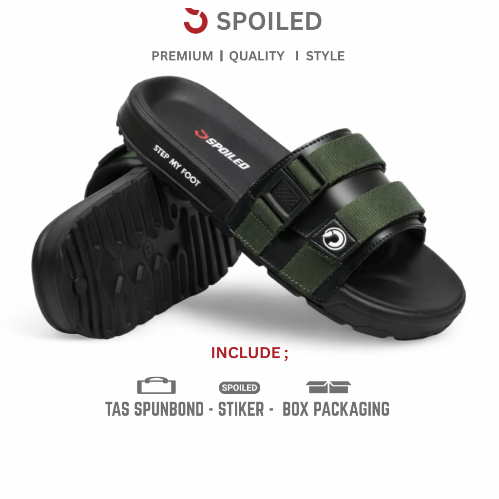 Spoiled Sendal Slide Pria Kekinian Sandal Slip On Selop Pria Fellix Ukuran 39 40 41 42 43