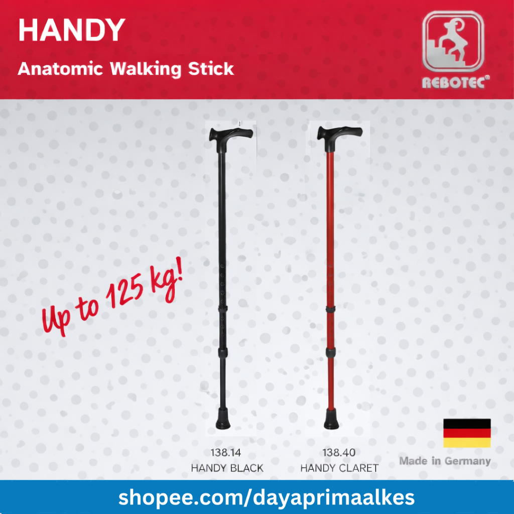 REBOTEC HANDY Anatomic Walking Stick Germany / Tongkat Jalan Orang Tua Jerman