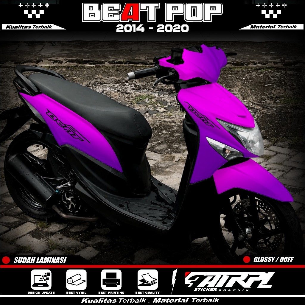 (COD) Decal Sticker Honda Beat POP Full Body 2014 2015 2016 2017 2018 2019 2020 - Decal Sticker Full