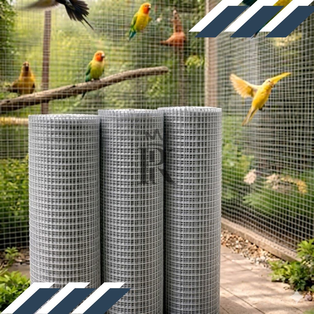 Kawat loket Galvanis Lubangan 12x12mm Ketebalan 1,2mm Ukuran 30 Meter / 10 Meter / 5 Meter | Pemabat