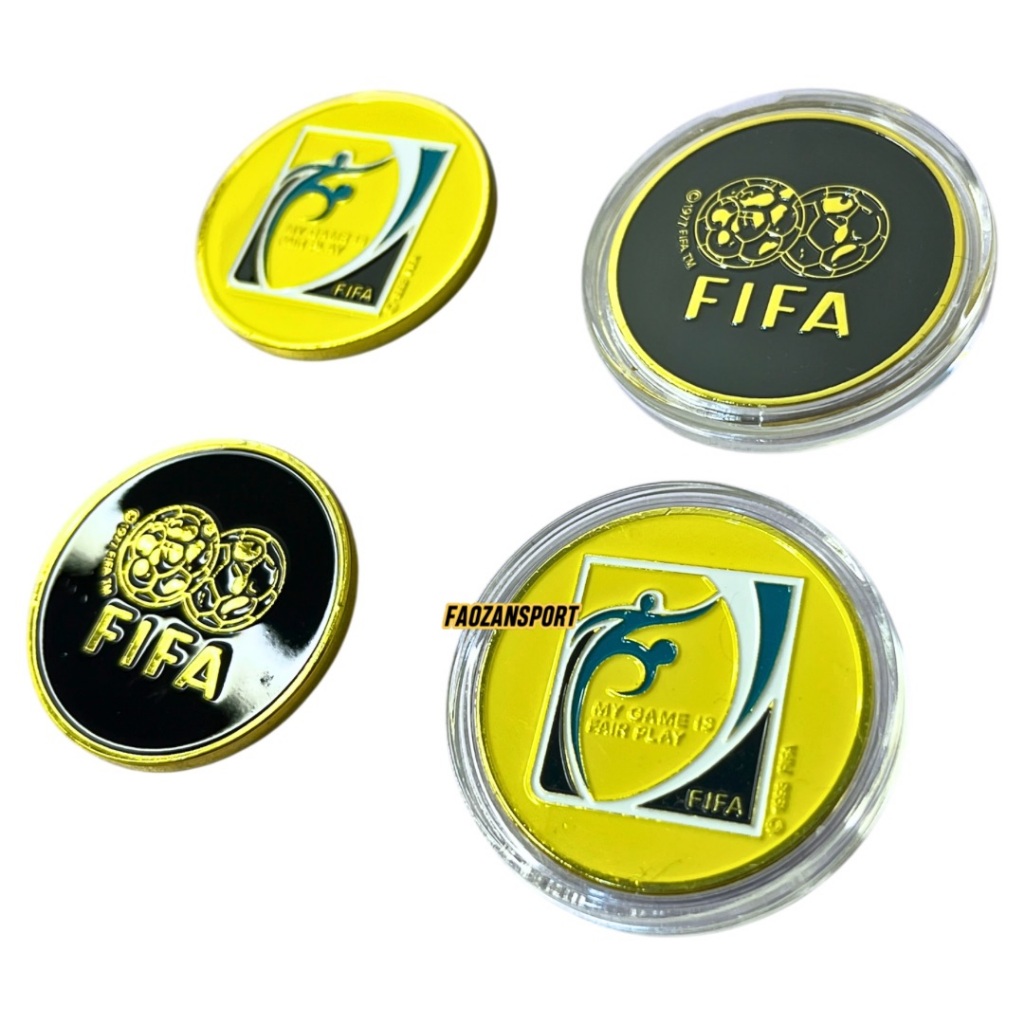 FIFA koin wasit tebal anti karat koin tos pertandingan sepakbola futsal voli fifa internasional