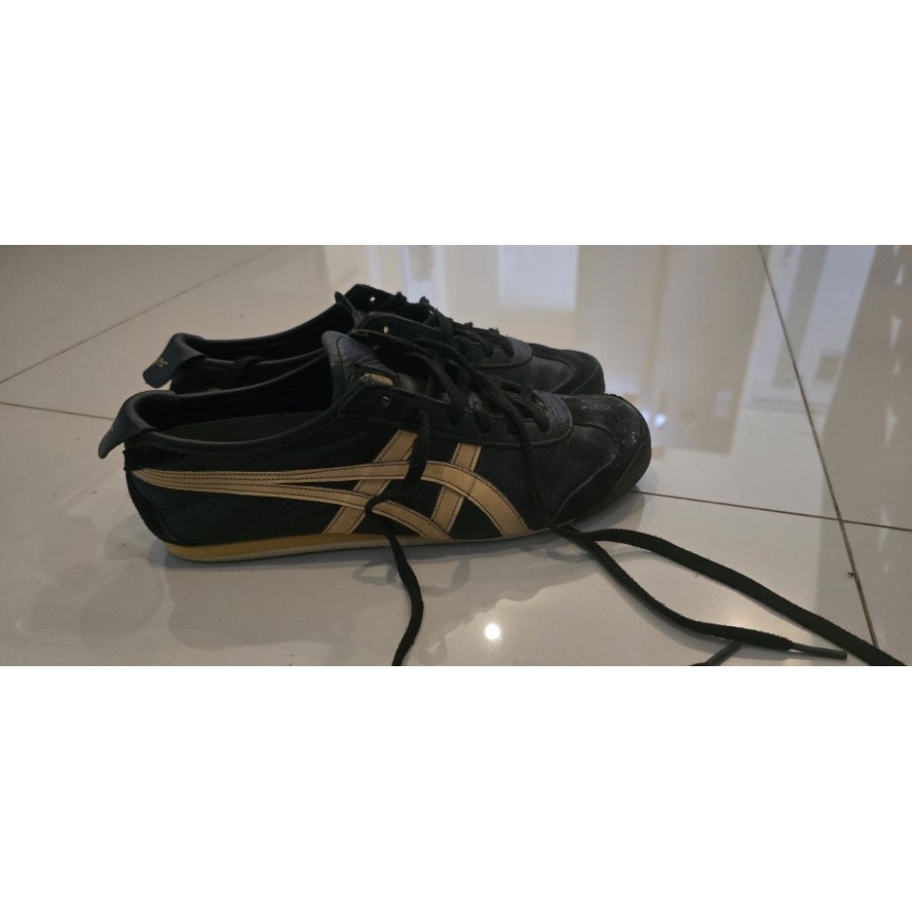 Sepatu Onitsuka Size 40 Hitam Kuning Original