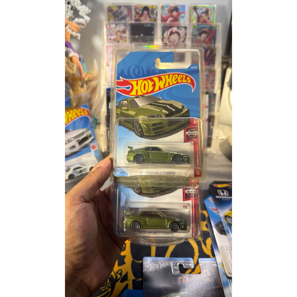 HOT WHEELS HW NISSAN SKYLINE GT-R R34 HIJAU