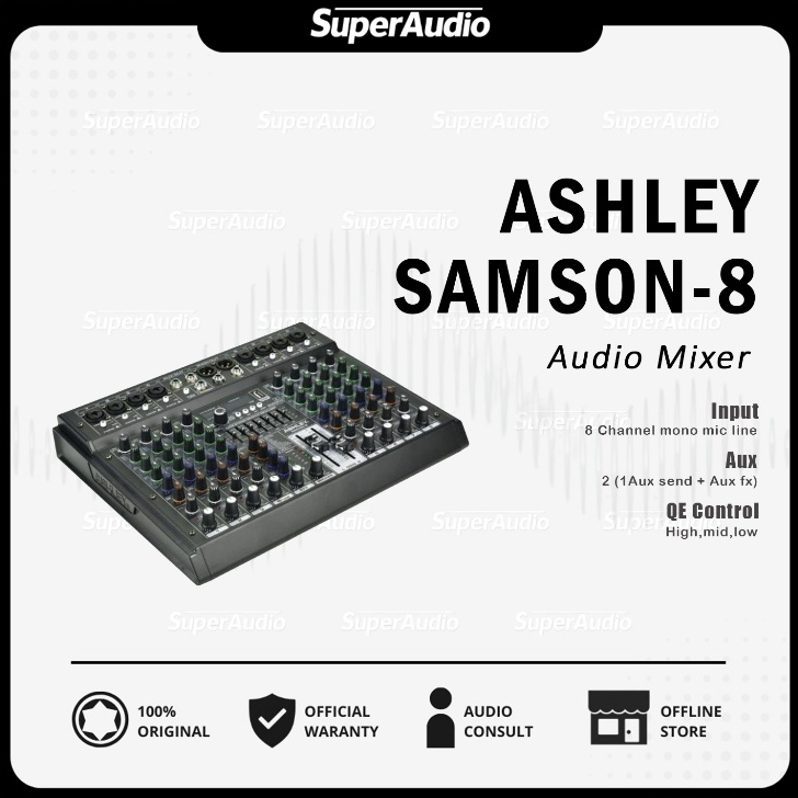 Ashley Samson 8 Audio Mixer 8 Channel