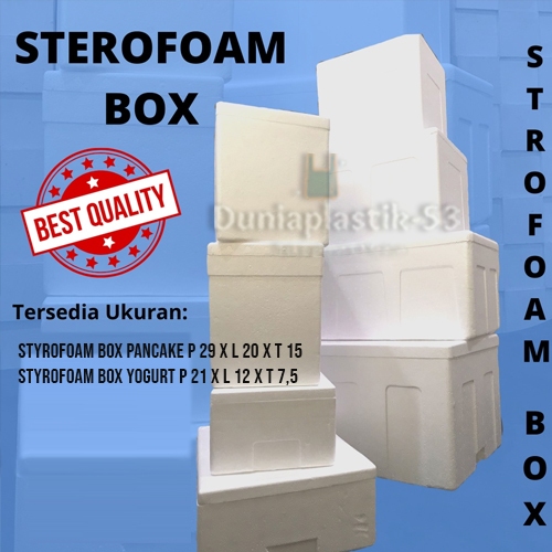 ( Instant ) UKURAN KECIL  Styrofoam Box / Sterofom gabus / Es Box / Box frozen food / Box Serbaguna