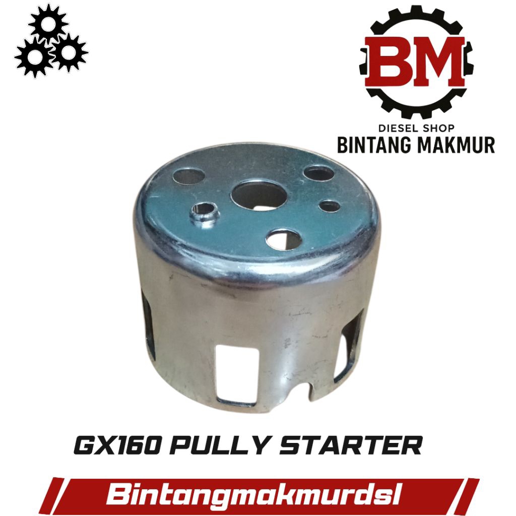 GX160 Pulley Stater Kap starter engkol Mangkok Slenger Alkon