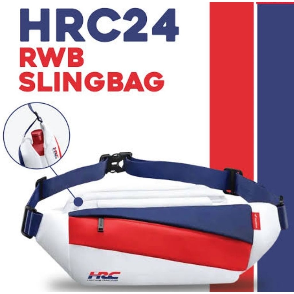 HRC24 SLING BAG HONDA/TAS SELEMPANG HRC ORIGINAL