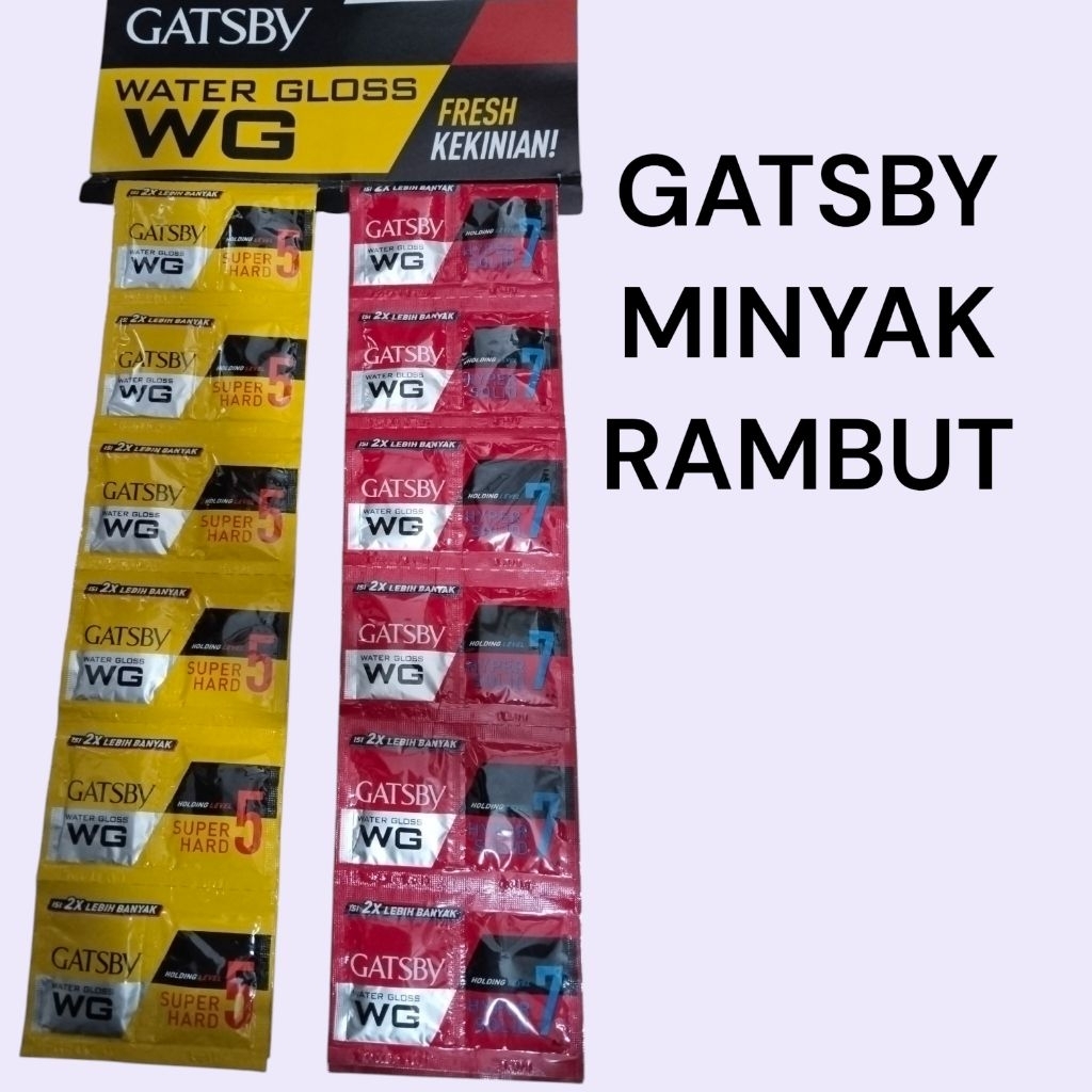 GATSBY WG MINYAK RAMBUT  RENCENGAN                                                               ( 1