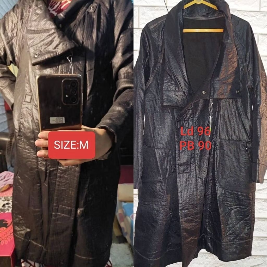 JAKET / COAT WANITA PANJANG HITAM No Minus