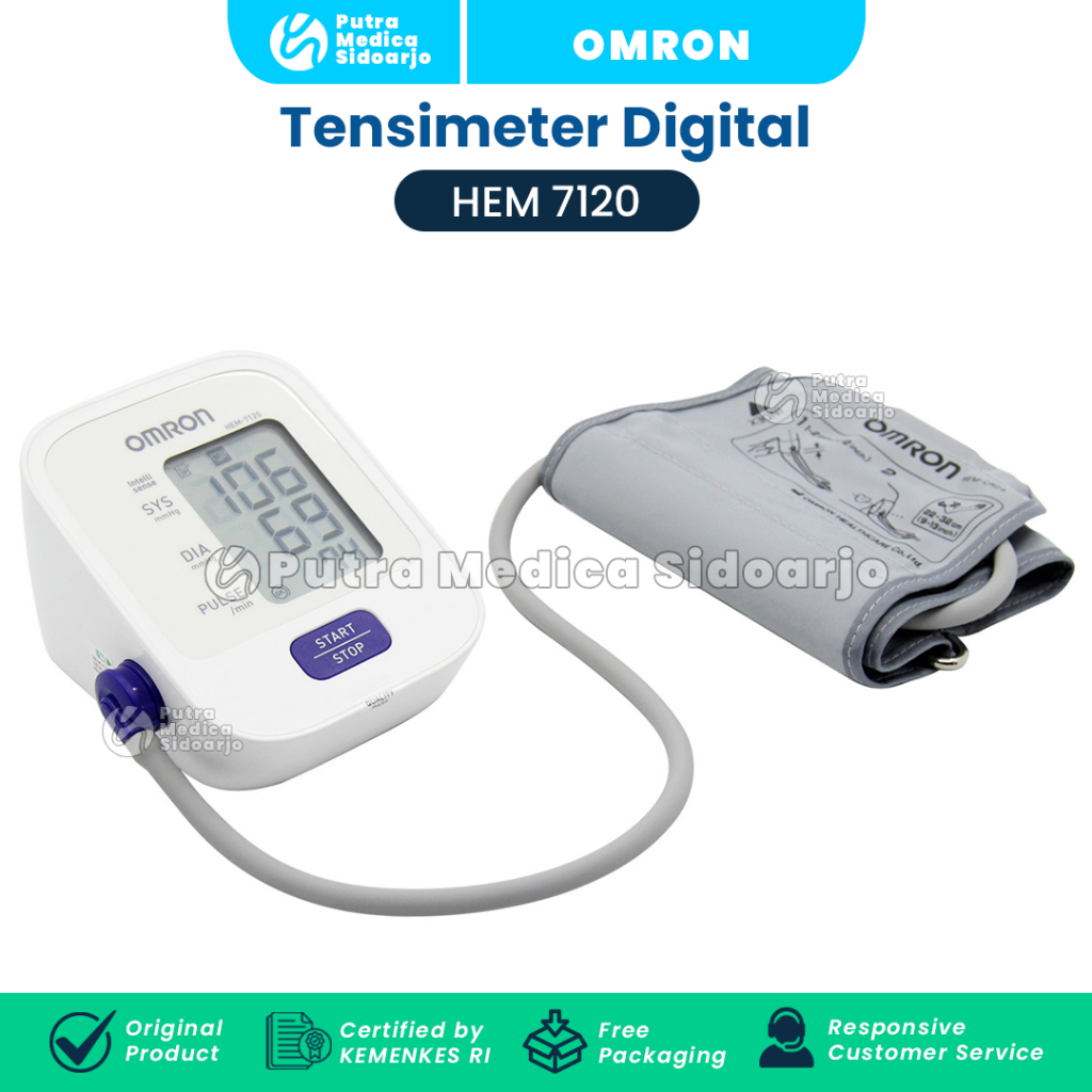 Omron Tensimeter Digital HEM-7120 / Tensi Elektrik / Alat Ukur Tekanan Darah