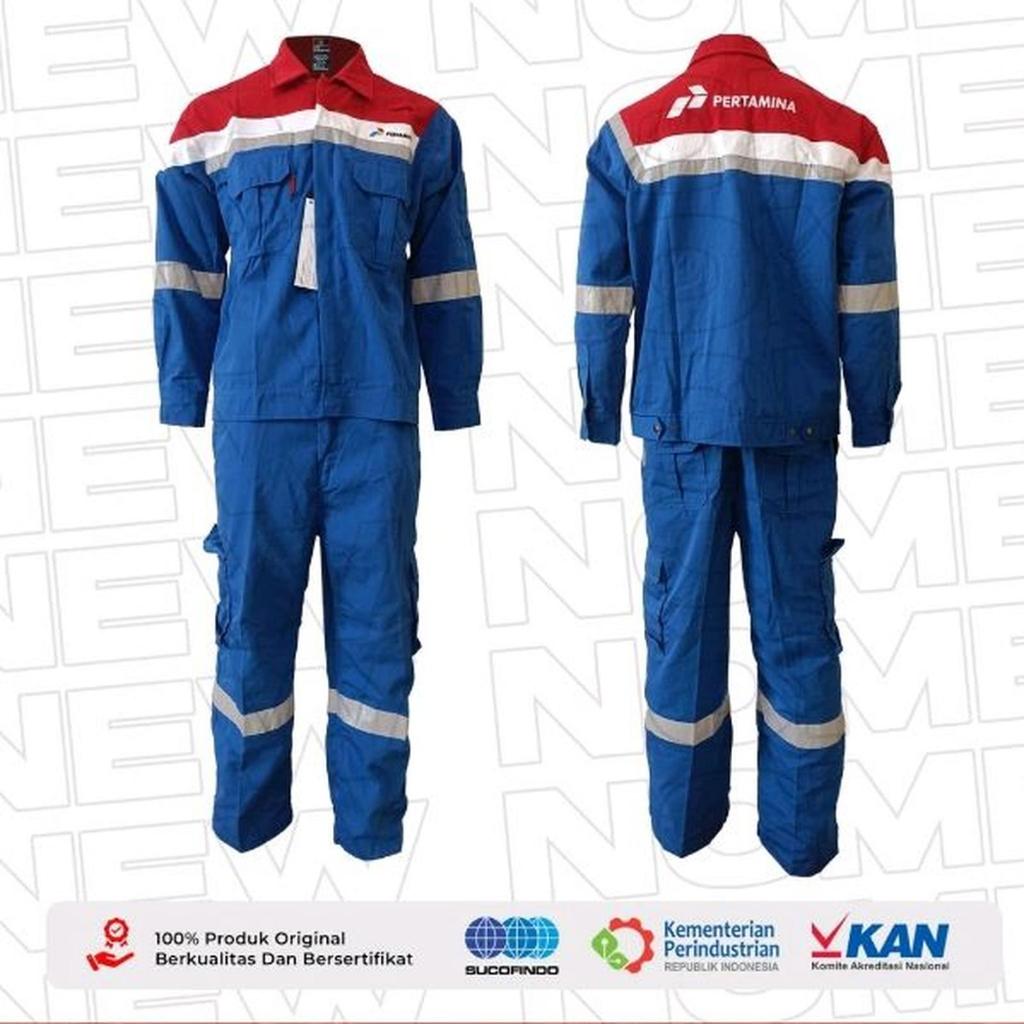 WEARPACK PERTAMINA DUPONT / BAJU CELANA TWO PIECES SAFETY BERKUALITAS