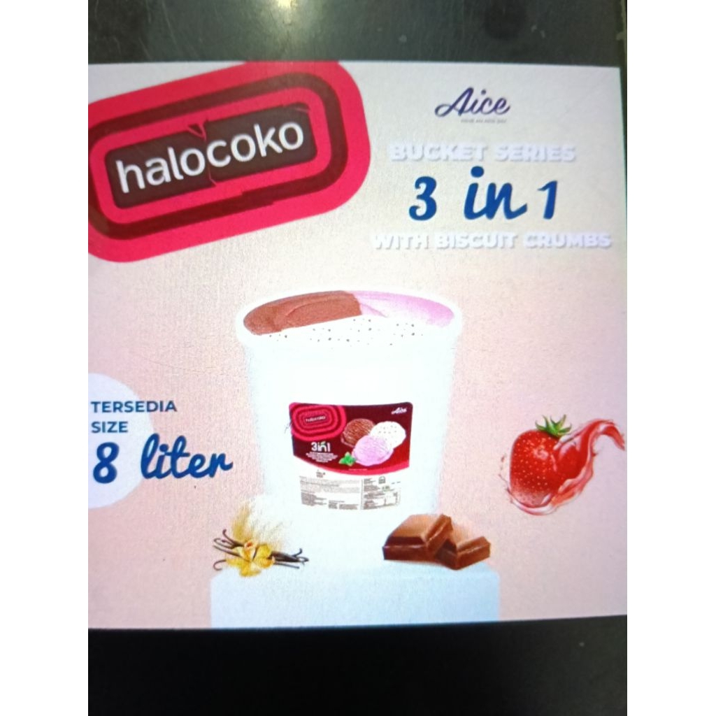 Wannafresh Ice Cream Aice ember/8 liter/varian MIX/hallococo aice