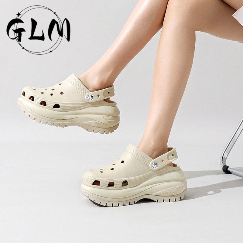 GLM Sandal Jelly Fuji Kodok Wanita Wedges Tinggi 7cm Kekinian