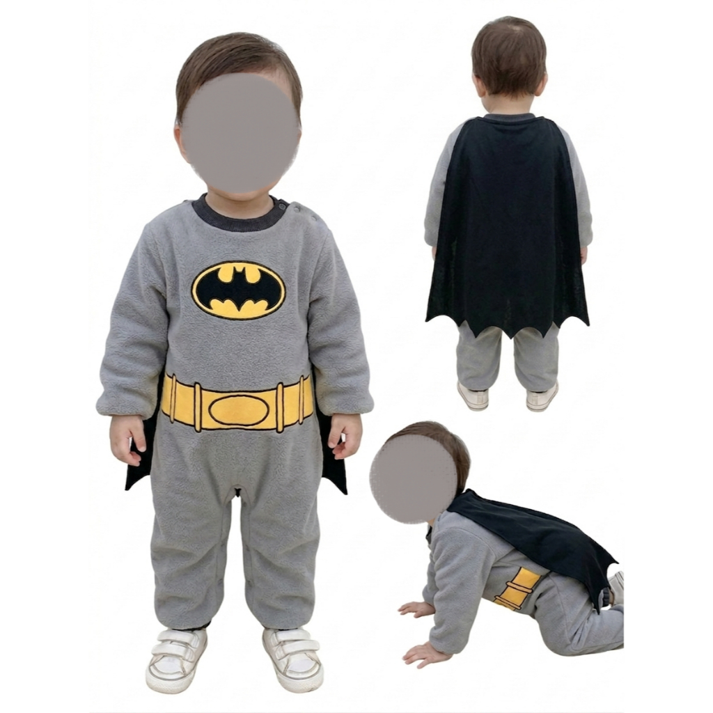 MINOR REJECT Jumper Bayi Hoodie Hangat | Kostum Bayi Lucu Karakter Animal & Superhero