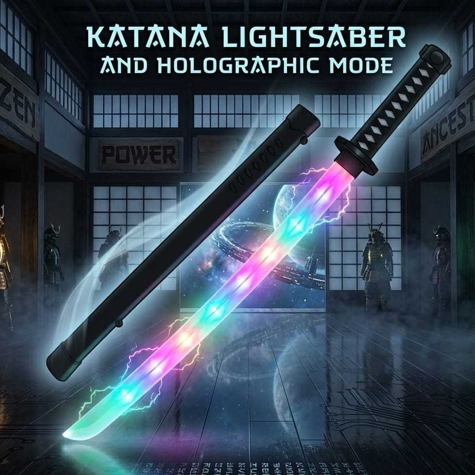 Mainan anak Pedang Ninja Led nyala ada Suara Baterai Samurai Sword Toy Seru