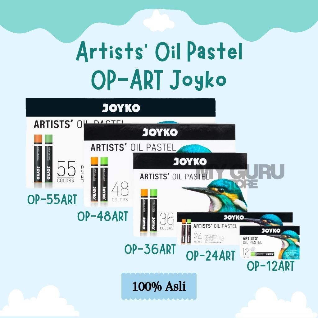 [SET] ARTISTS OIL PASTEL JOYKO OP-ART / KRAYON MINYAK JOYKO OP-ART 12 / 24 / 36 / 48 / 55 WARNA