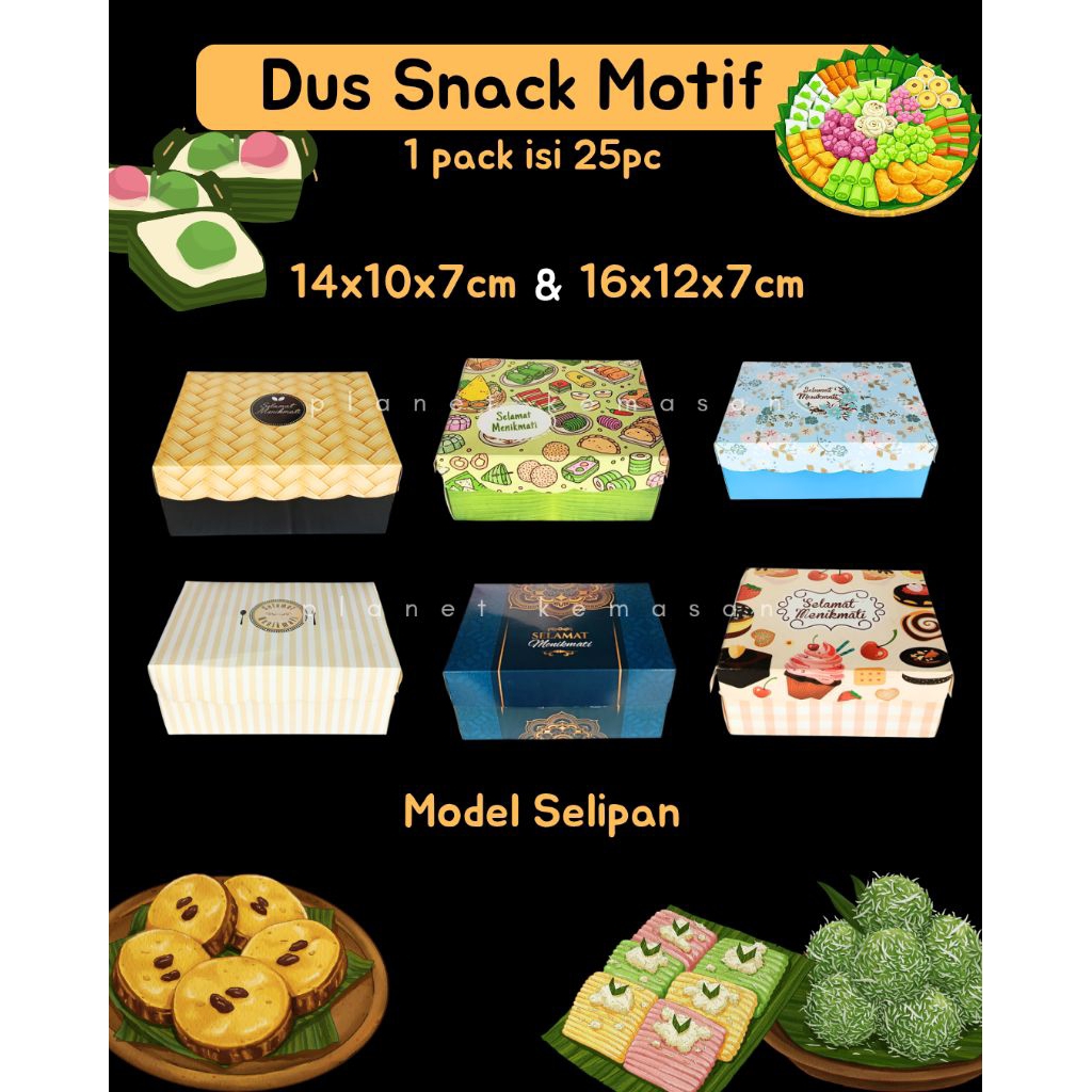 [Isi 25 PC] KARDUS SNACK MOTIF AQUA GELAS FULL COLOR 12X12 14X12 16X12 BOX KUE ROTI RISOLES AQT AQB 