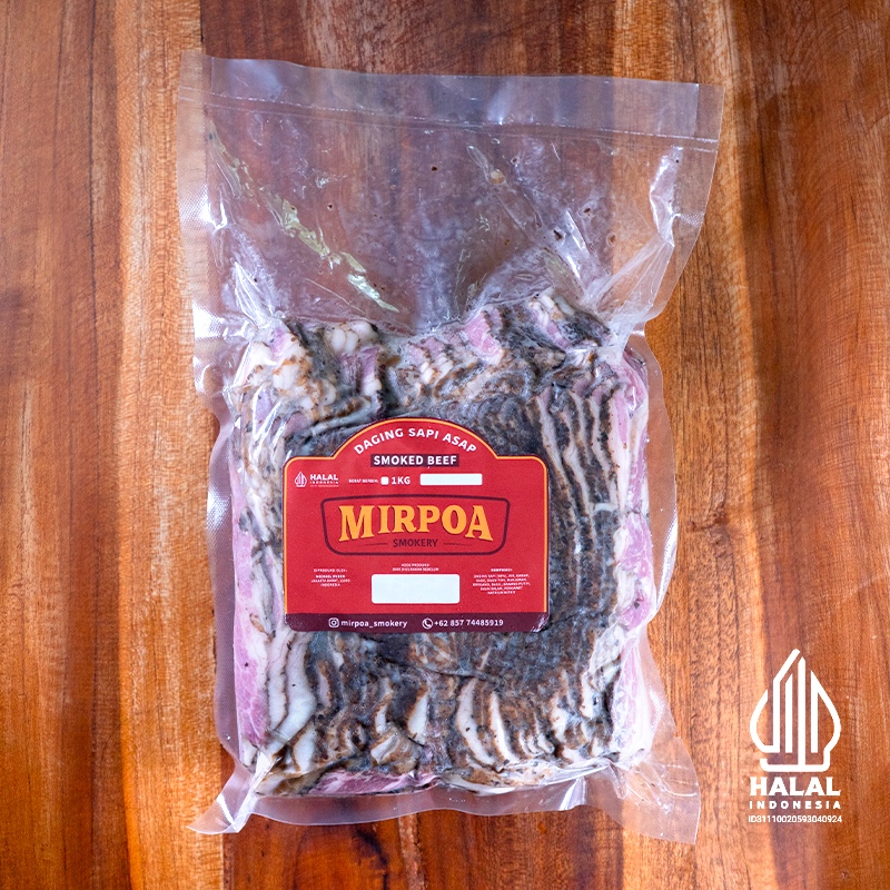 Bacon Sapi Smoked Beef Slice 1kg