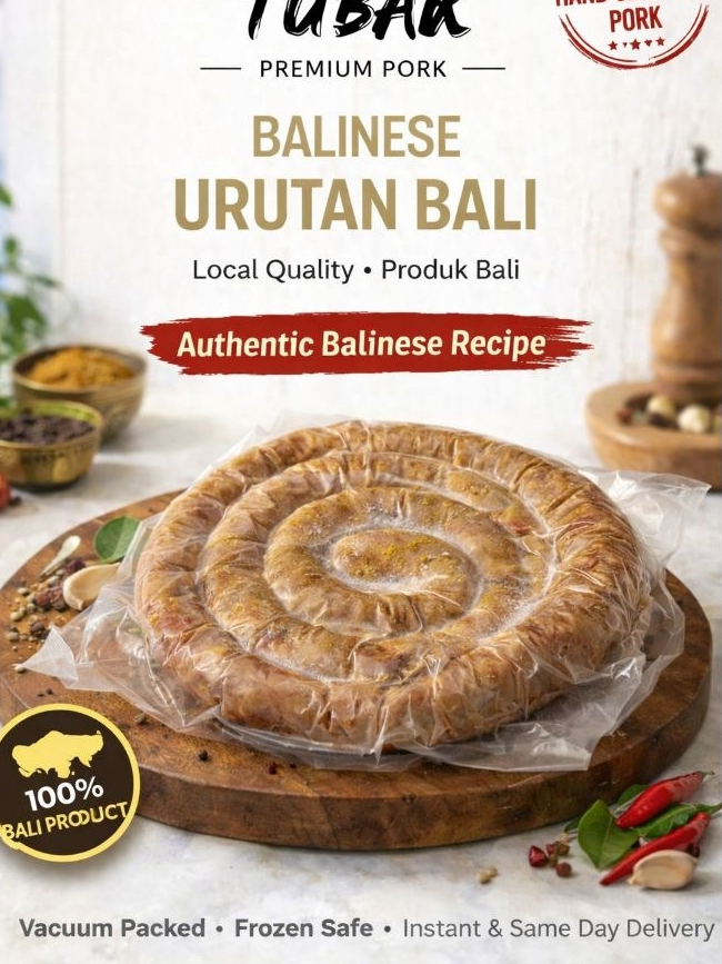 URUTAN BABI BALI 1KG | SOSIS BABI BALI ASLI | USUS BABI ISI DAGING (1kg)