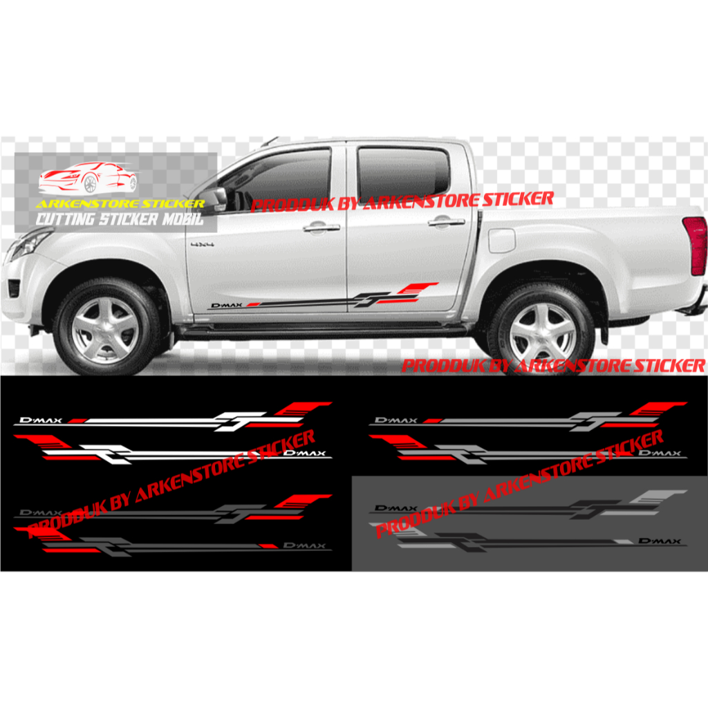 Stiker mobil dmax sticker cutting stiker list sporty mobil kia motors isuzu dmax