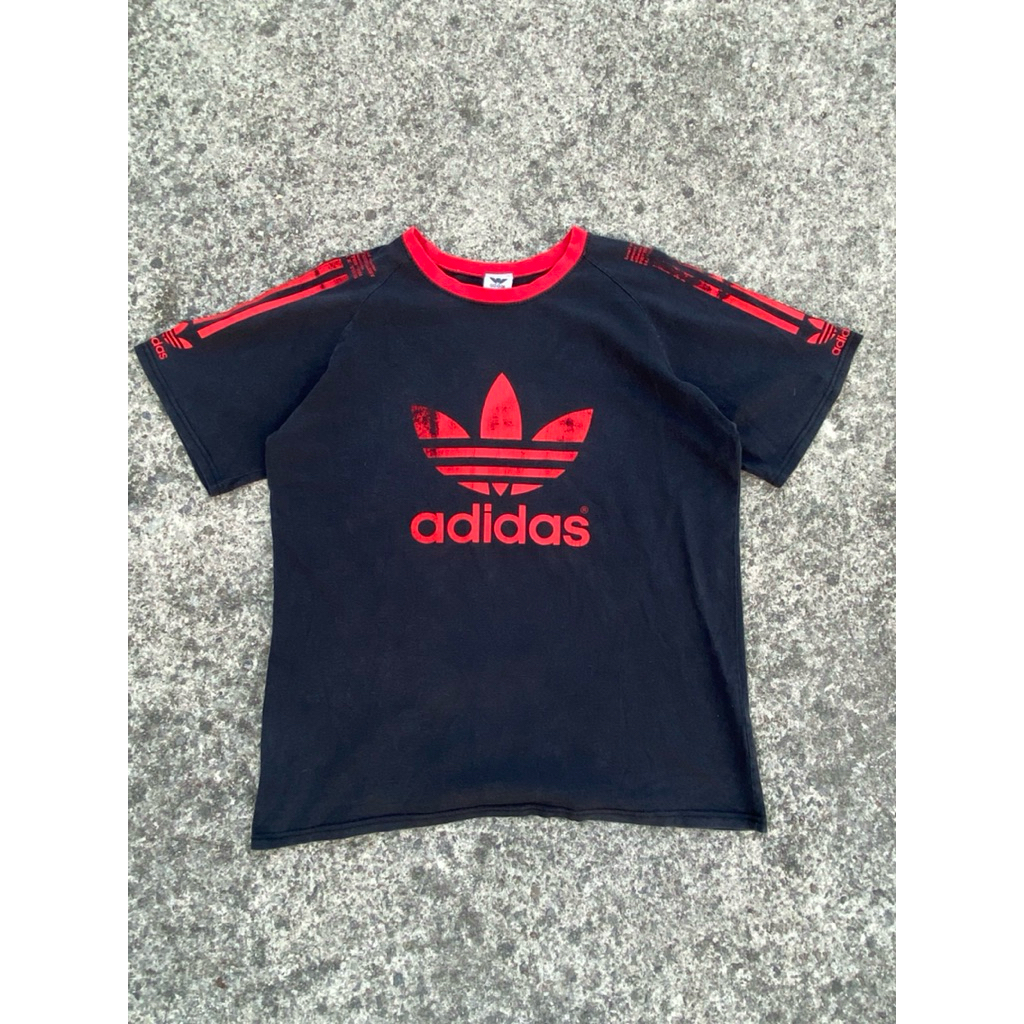 t shirt vintage adidas big logo mirror bag full tapped