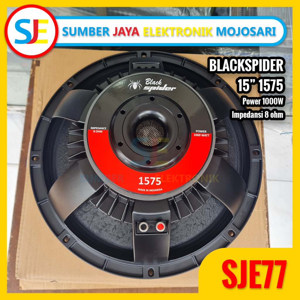 Speaker Black Spider 15 Inch 1575 | Speaker Komponen Blackspider