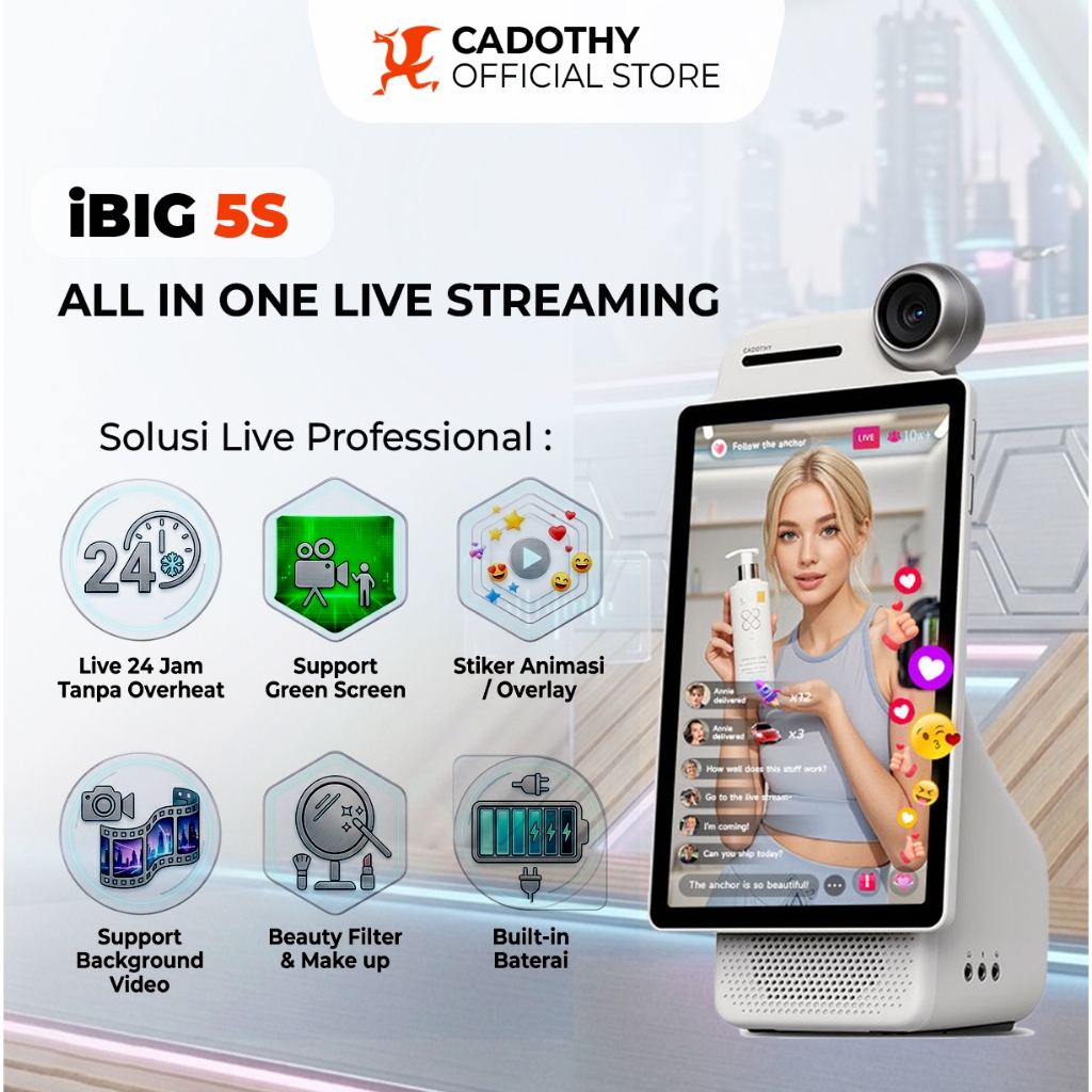 Cadothy iBig 5S All-In-One Smart Desktop Live Streaming Device