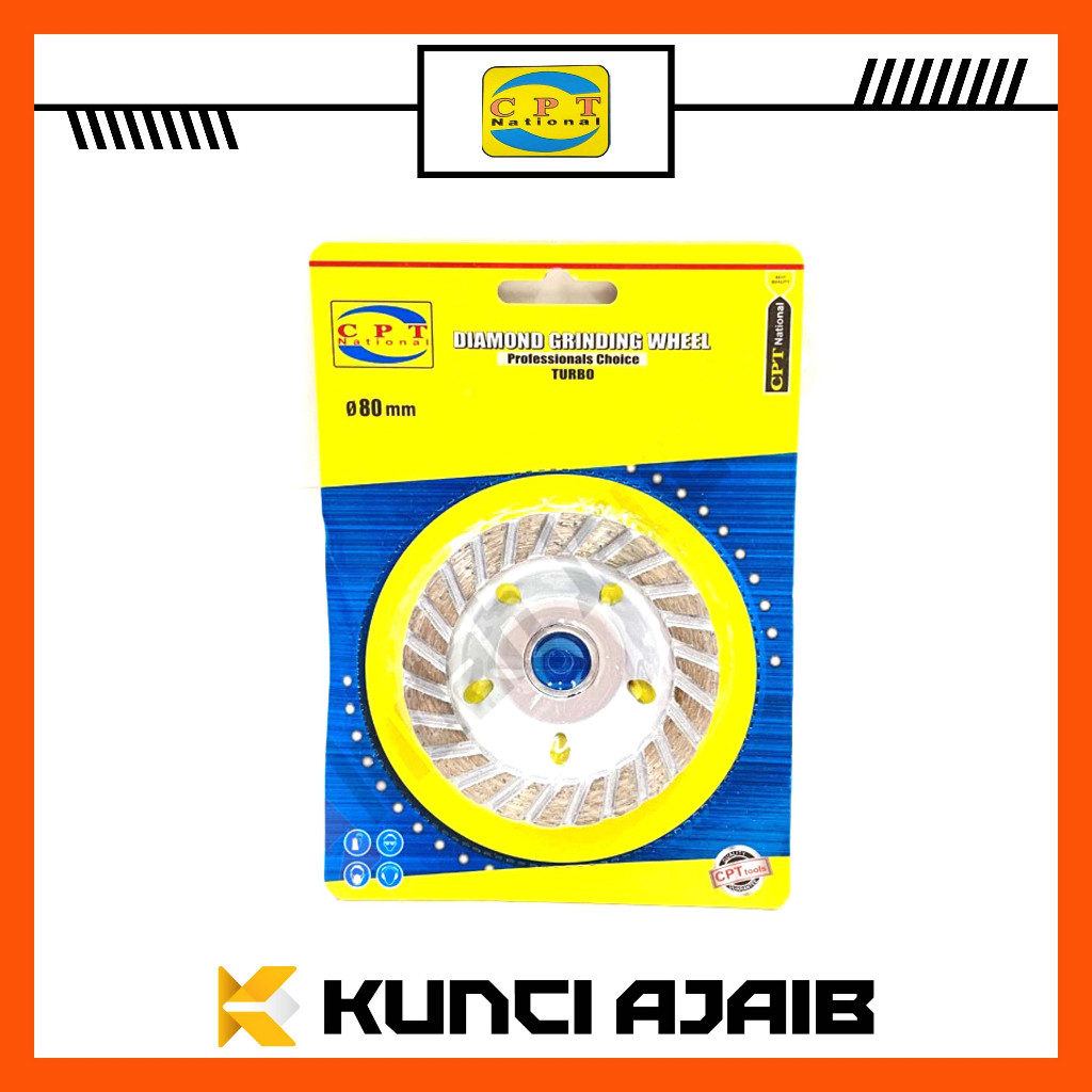 CPT NATIONAL Diamond CUP Grinding Wheel 3 Inch TURBO ROW