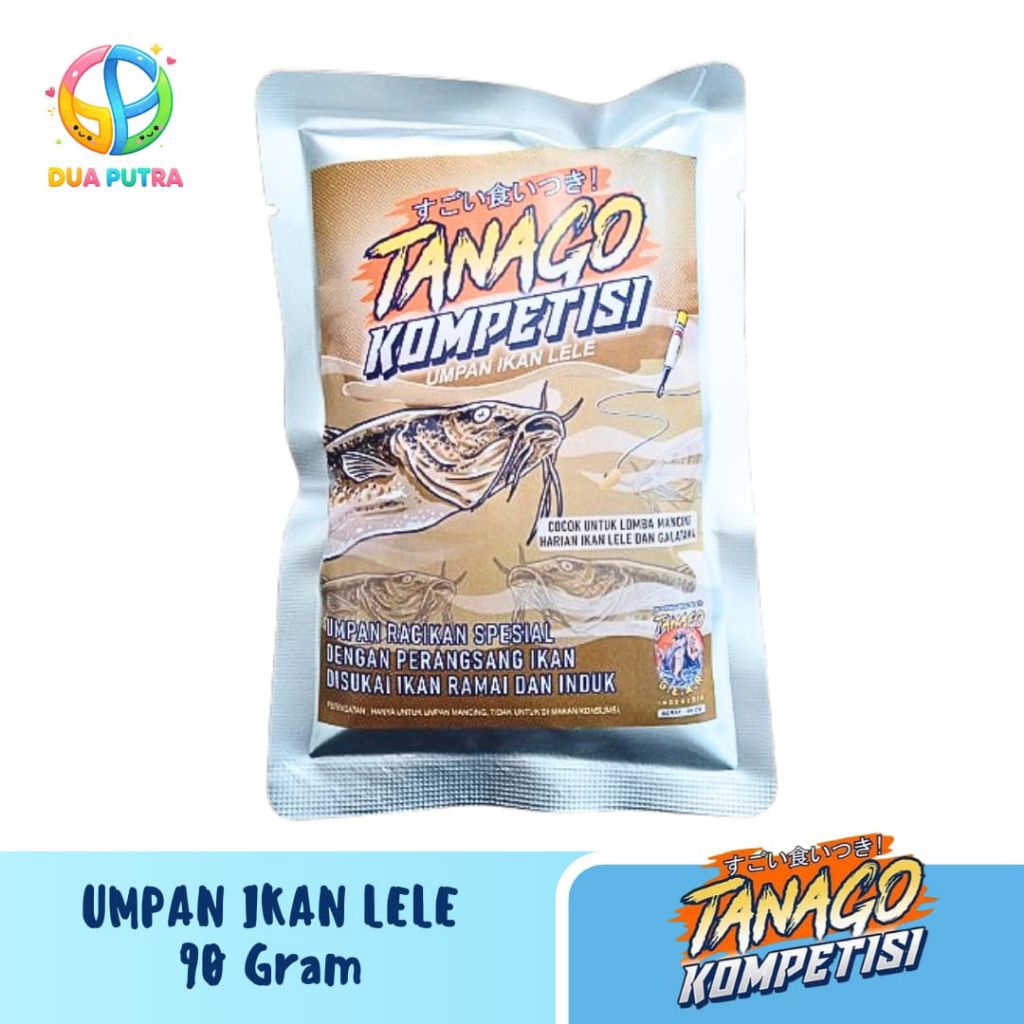 Umpan Pancing Tanago Kompetisi Umpan Ikan LELE 90 Gr - Racikan Spesial, Tahan Lama