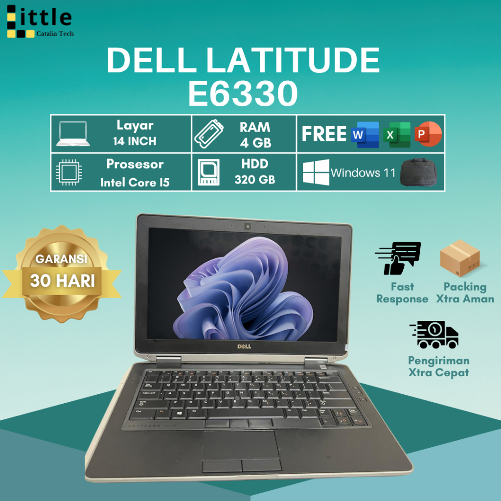 DELL E6330 I5 gen 2 4gb/ddr 3 hdd 500gb murah bergaransi siap pakai