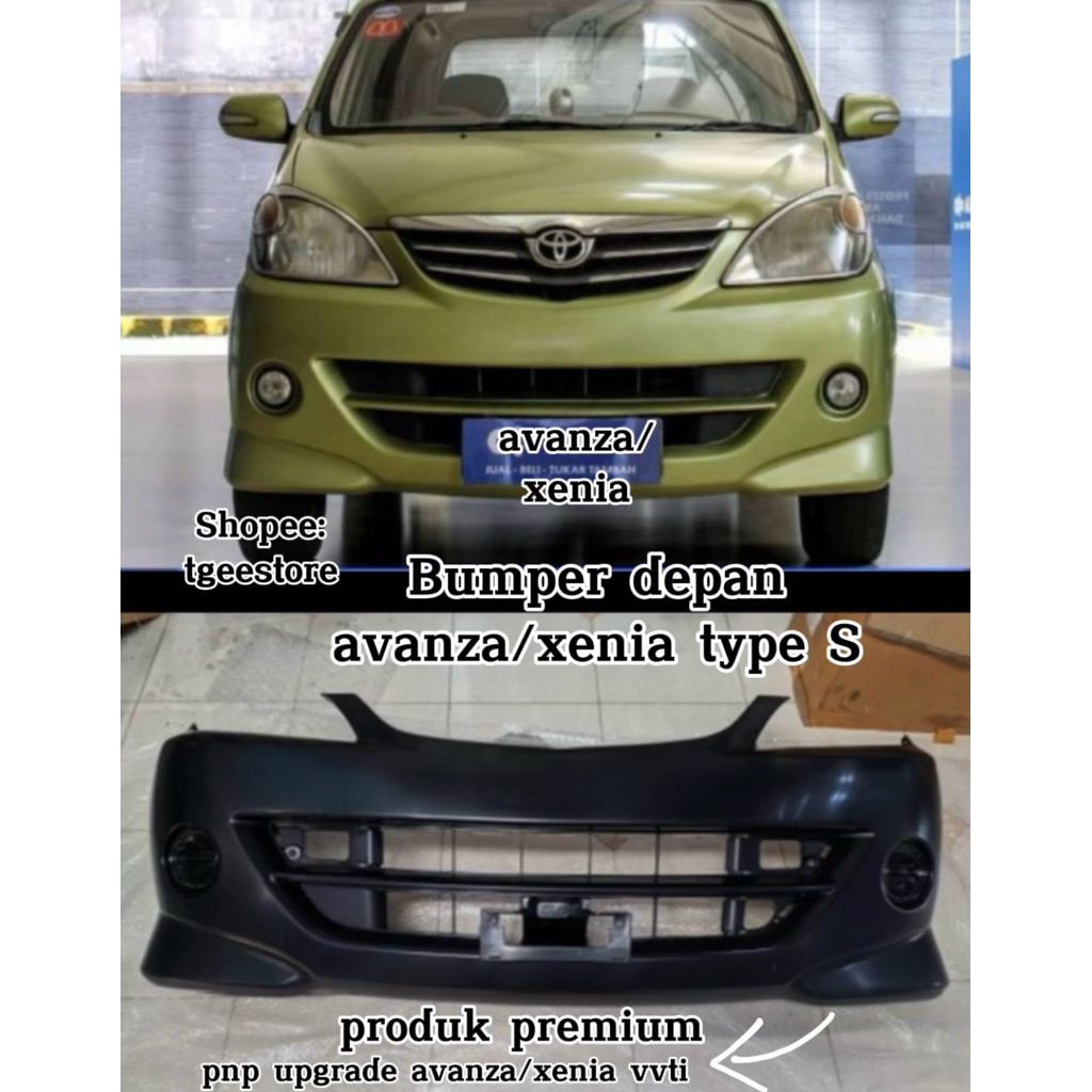bumper depan avanza/xenia type s 2008