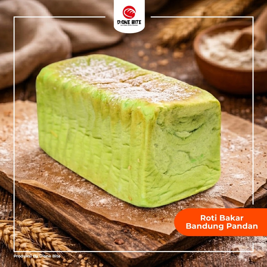 Roti Bakar Bandung Pandan - Tekstur Lembut