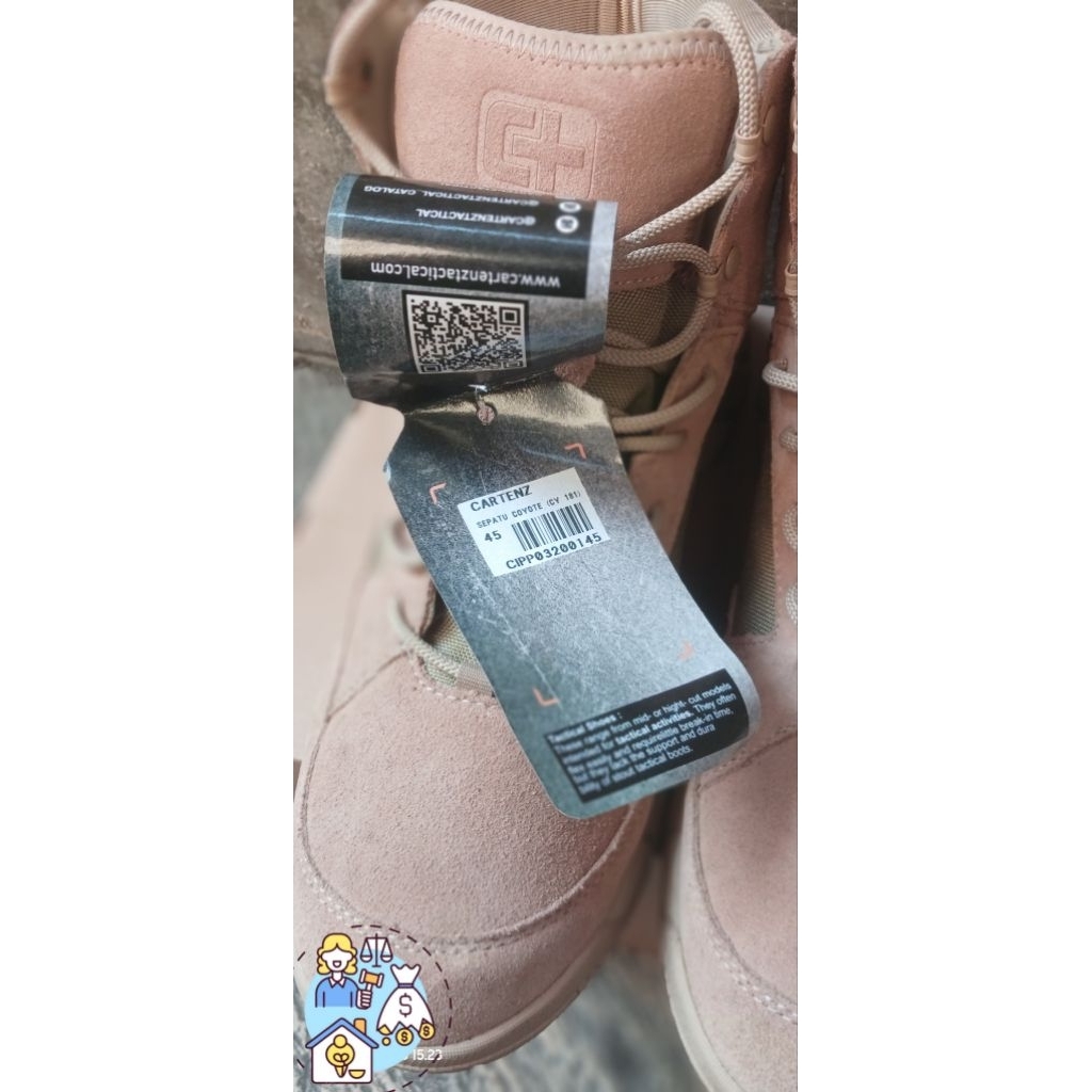 Sepatu Cartenz Tactical Coyote 16 Inch
