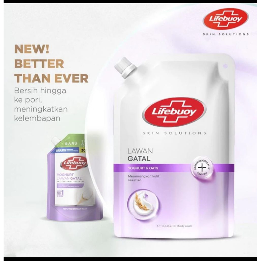 LIFEBUOY SABUN MANDI CAIR YOGURT & OAT REFIL 800 GR