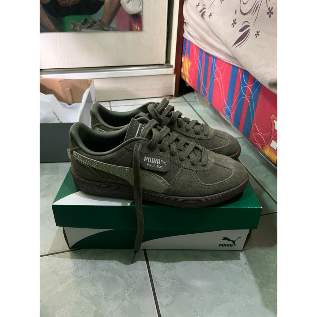PUMA PALERMO LODEN GREEN GUM