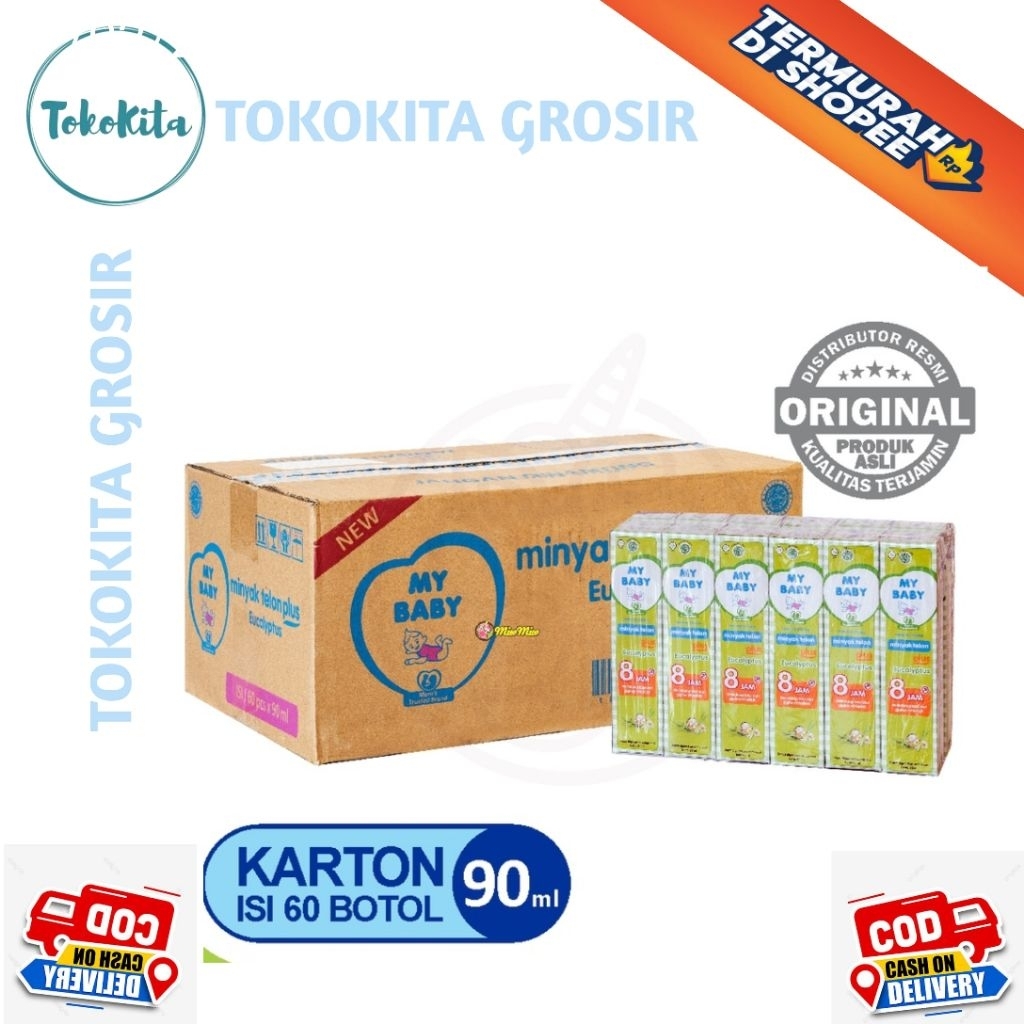1 Dus My Baby Minyak Telon Lavender 90ml Isi 60 Botol