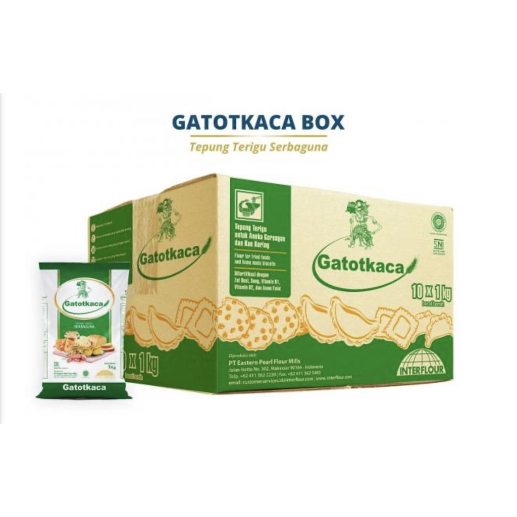Tepung Terigu Gatotkaca 1 Kg Tepung sSerbaguna Gatot Kaca