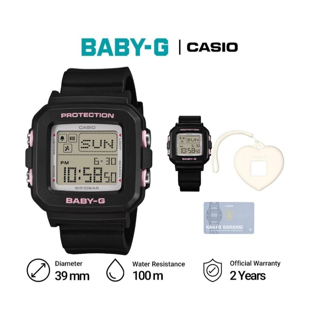 Casio Baby-G BGD-10KH-1DR / BGD-10KH-1D Jam Tangan Wanita Original