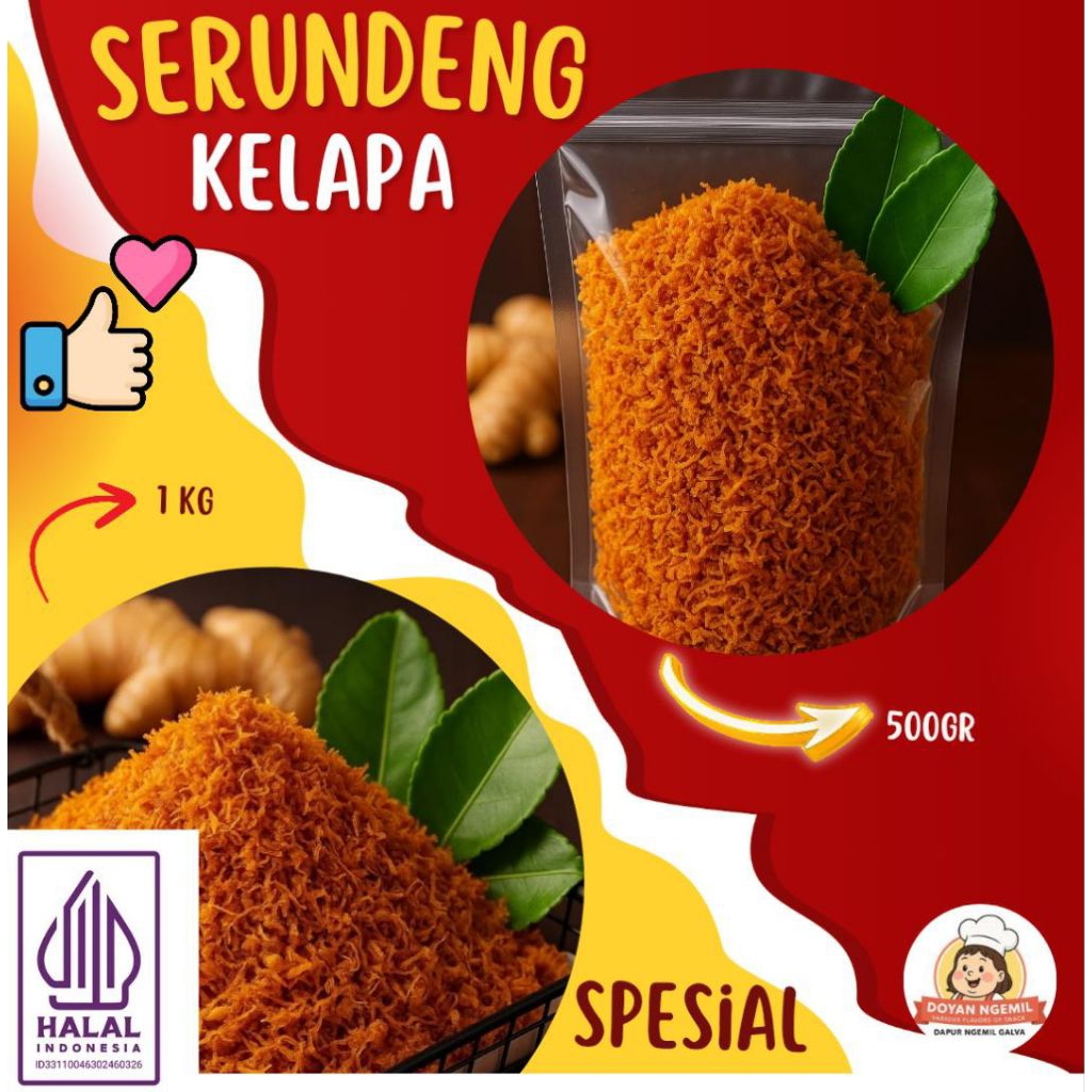 MURAH Grosir Serundeng Kelapa 1kg