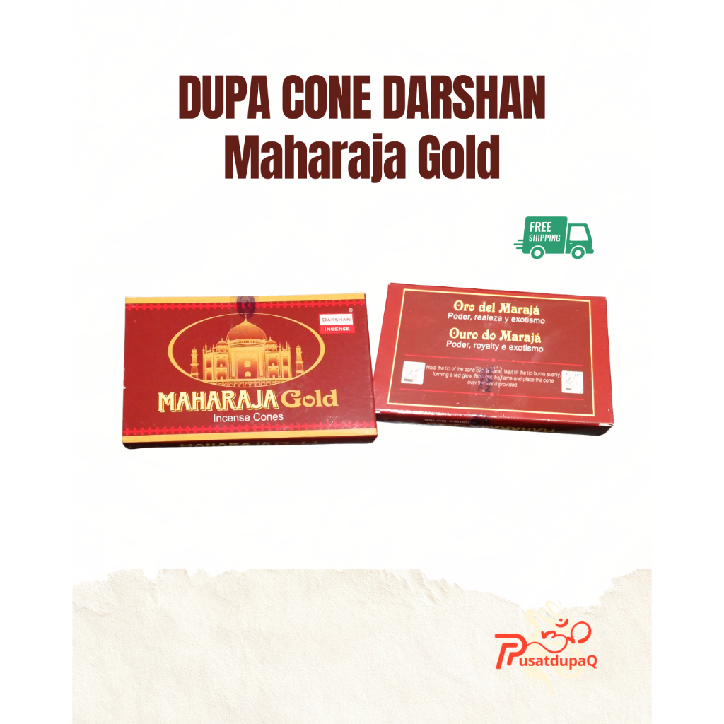 Dupa Cone Maharaja Gold Hio By Darshan India