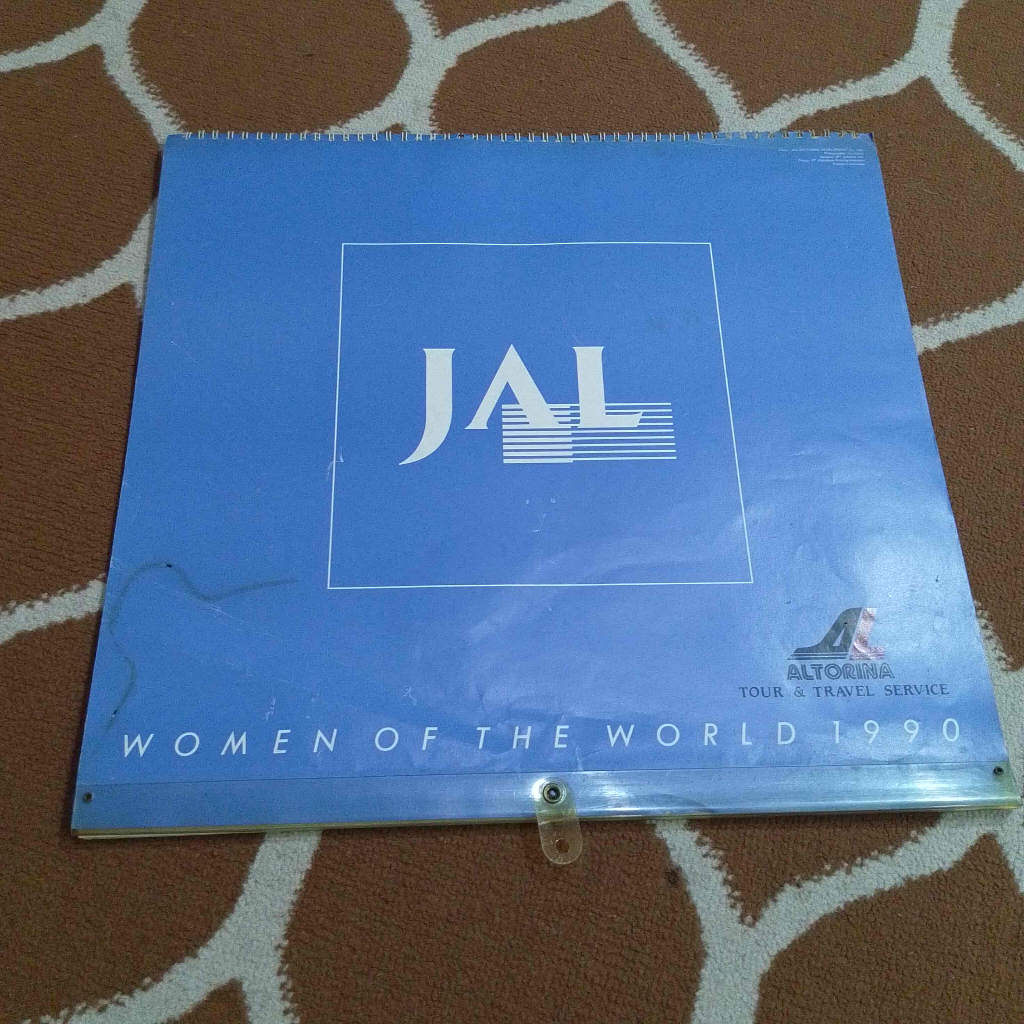 JAL Altorina Tour and Travel Women of The World 1990 Calendar Art Import - Kalender Seni cocok untuk