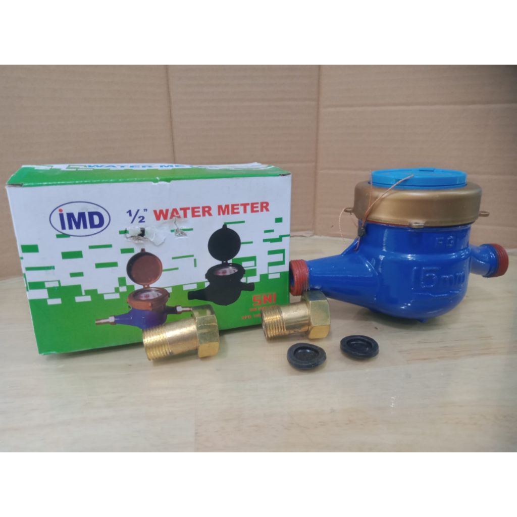 (TT/4) meteran air PDAM 1/2inci bahan besi