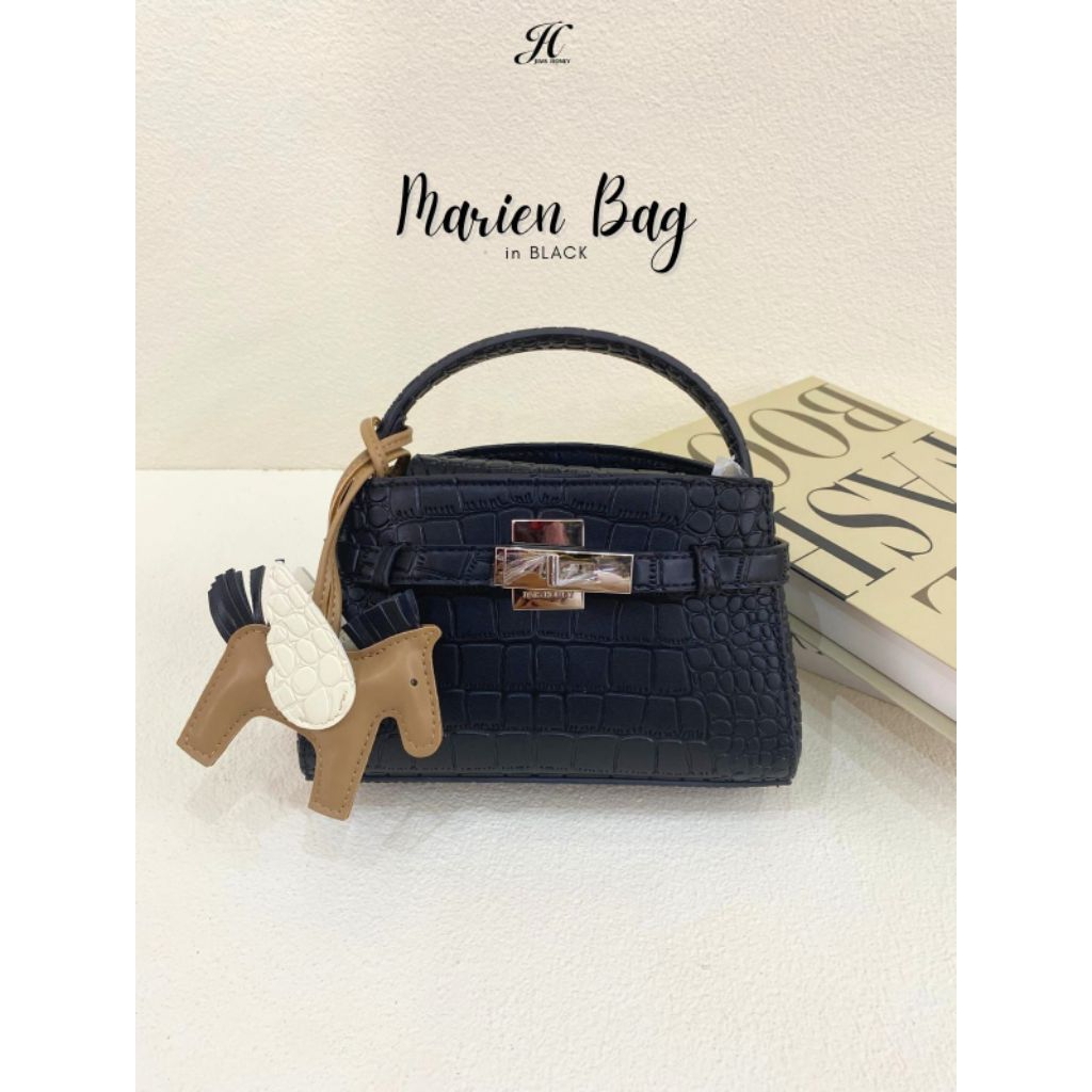 Tas Selempang Wanita Jimshoney - Model Marien dengan Desain Croco Elegan