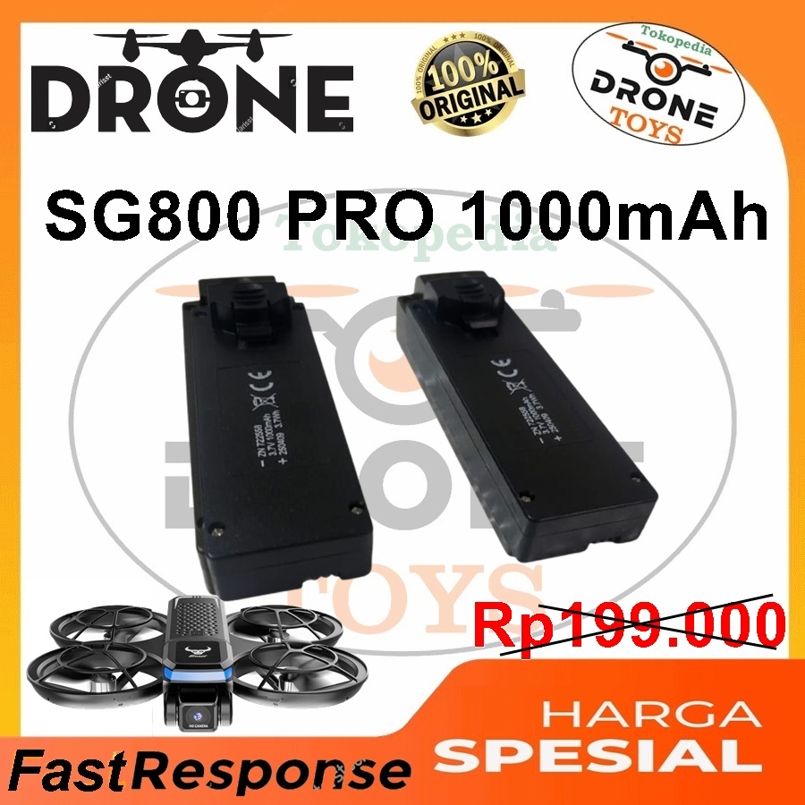 Battery SG800 PRO Mini Drone 3.7v 1000mAh Baterai Batre Drone Original Bisa Untuk Drone A21 PRO