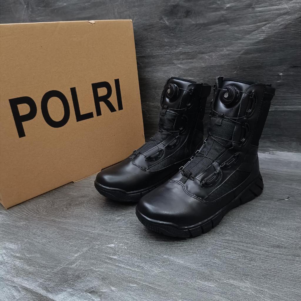 Sepatu PDL Hitam Jatah Tali Putar Tahun 2023 / Sepatu PDL Hitam Jatah - 40