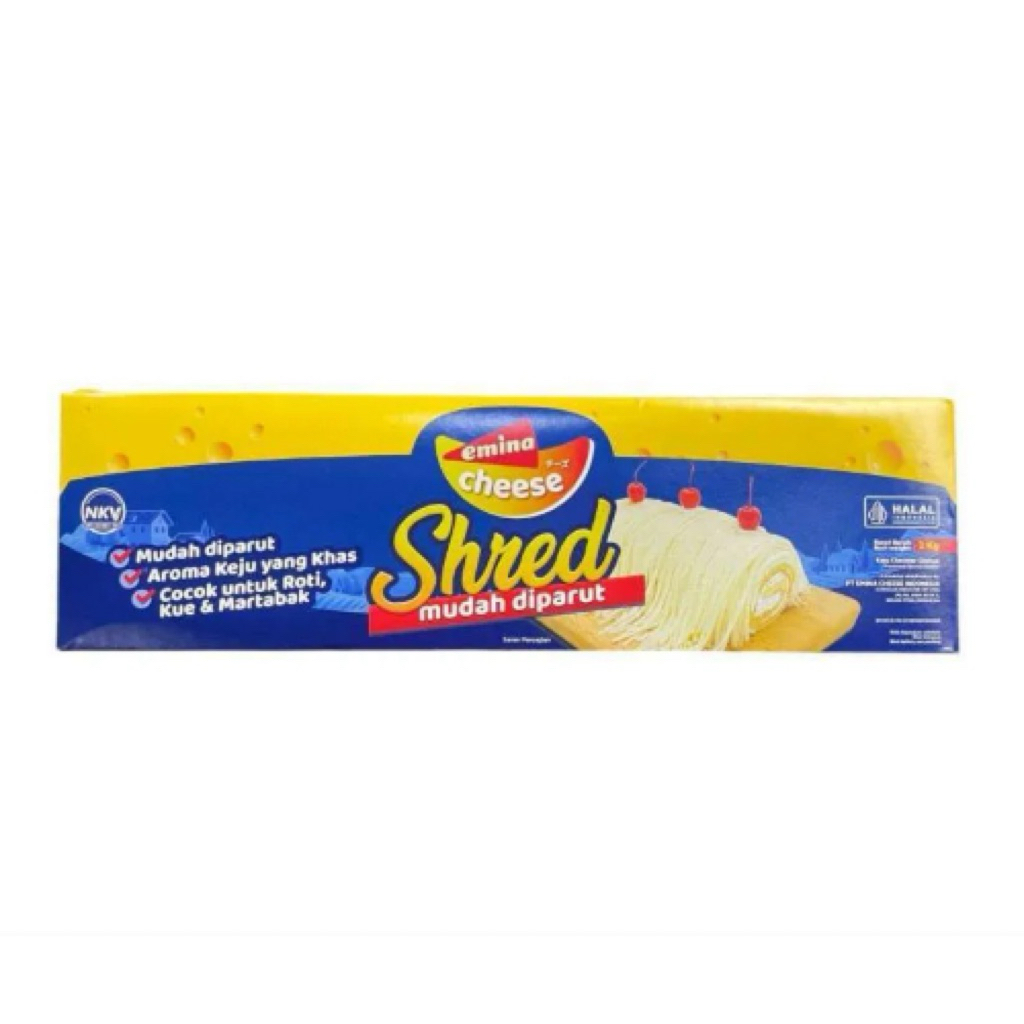 keju shred emina cheese 2 kg