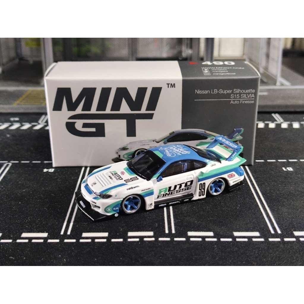 MINI GT 490 Nissan LB-Super Silhouette S15 Silvia Auto Finesse
